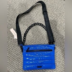 BCBGENERATION Blue Puffer Shoulder or cCrossbody